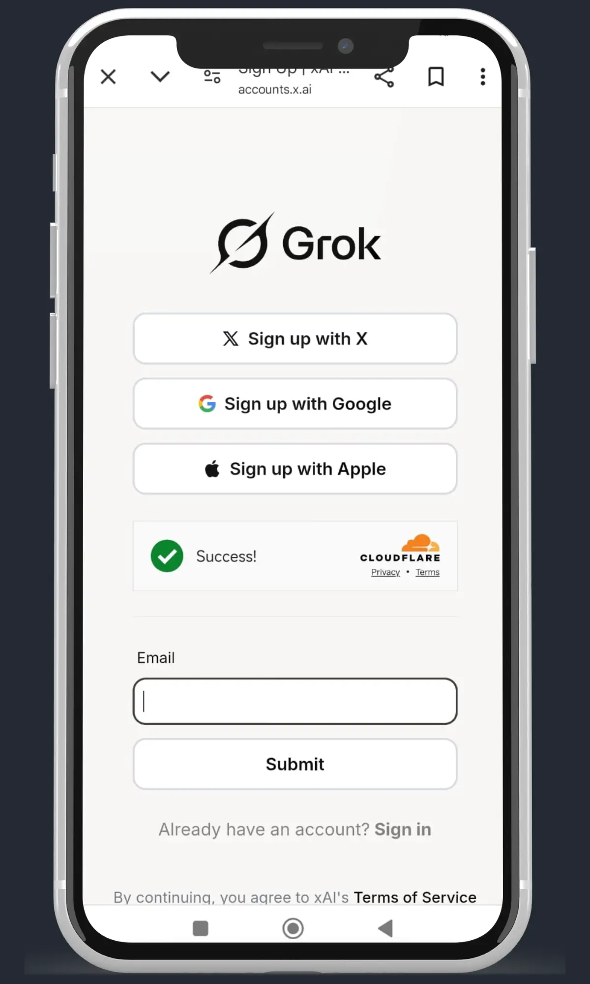 Grok AI Chatbot Iniciar sesión gratis