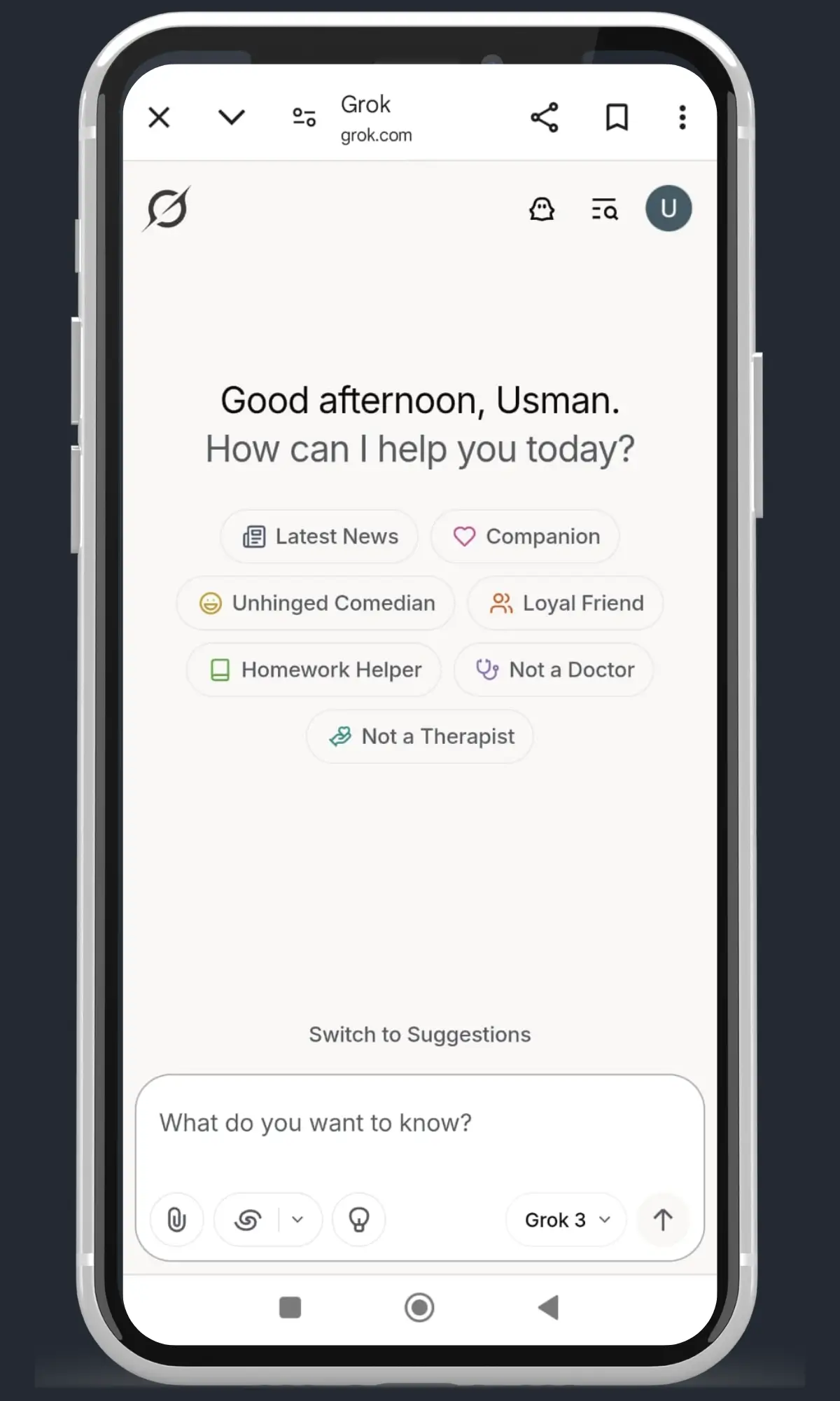 Chatbot de inteligencia artificial Grok Iniciar sesión gratis